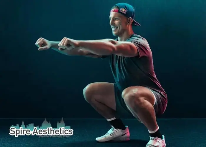 Image of man build leg muscle Beaconsfield through exercise