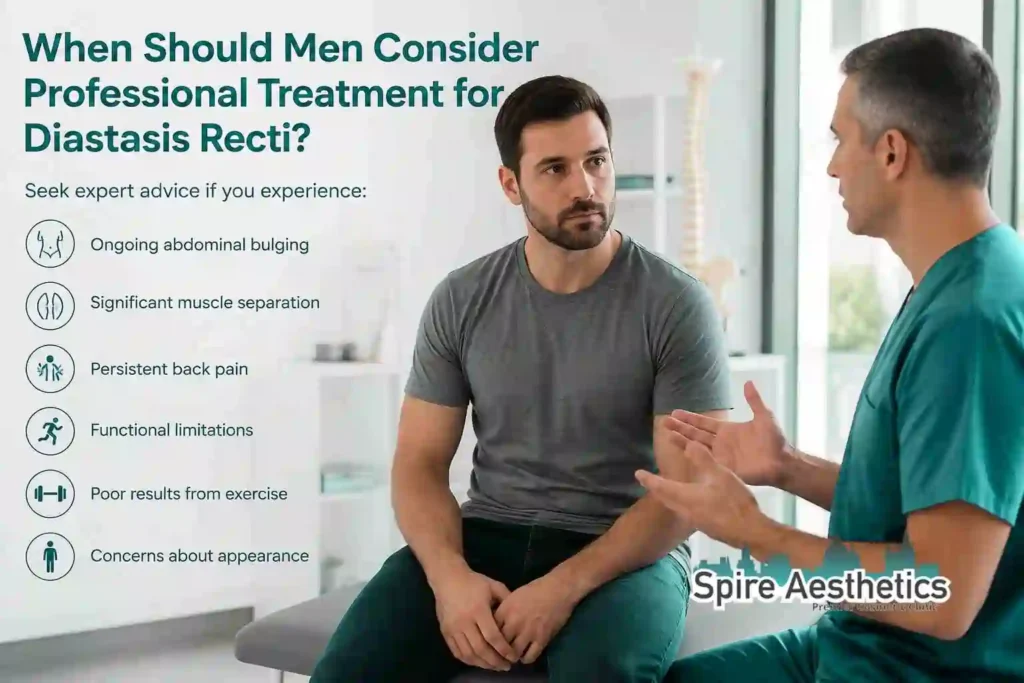 When Should Men Consider Professional Treatment for Diastasis Recti Beaconsfield?