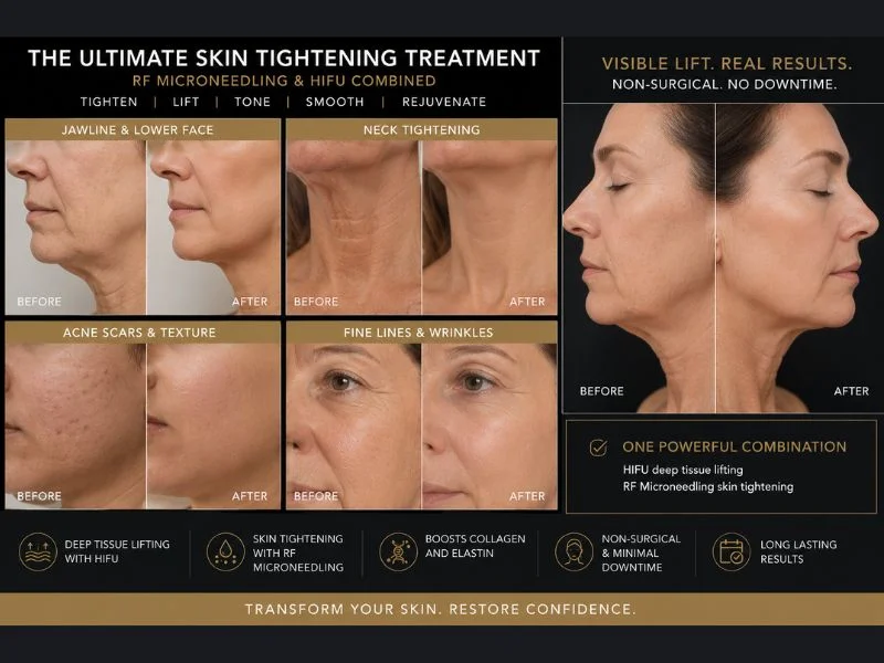 Results of combined treatment for the ultimate skin tightening treatment Beaconsfield