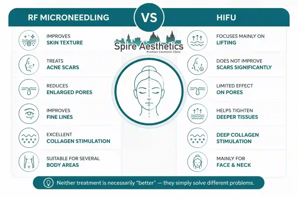 RF Microneedling vs HIFU: Which Treatment Gives Better Results Beaconsfield?